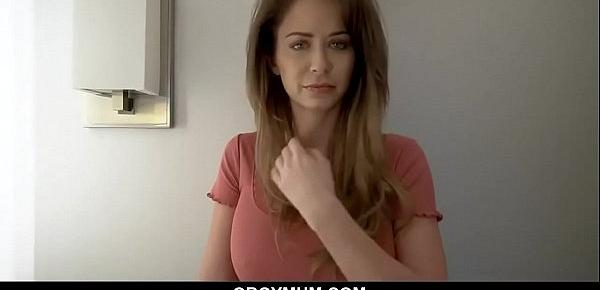  Cheating stepmom with big tits Emily Addison deepthroats her stepson